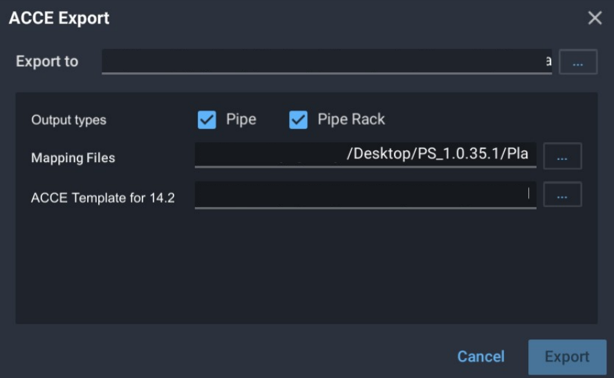 ACCE Export (Aspen Capital Cost Estimator)